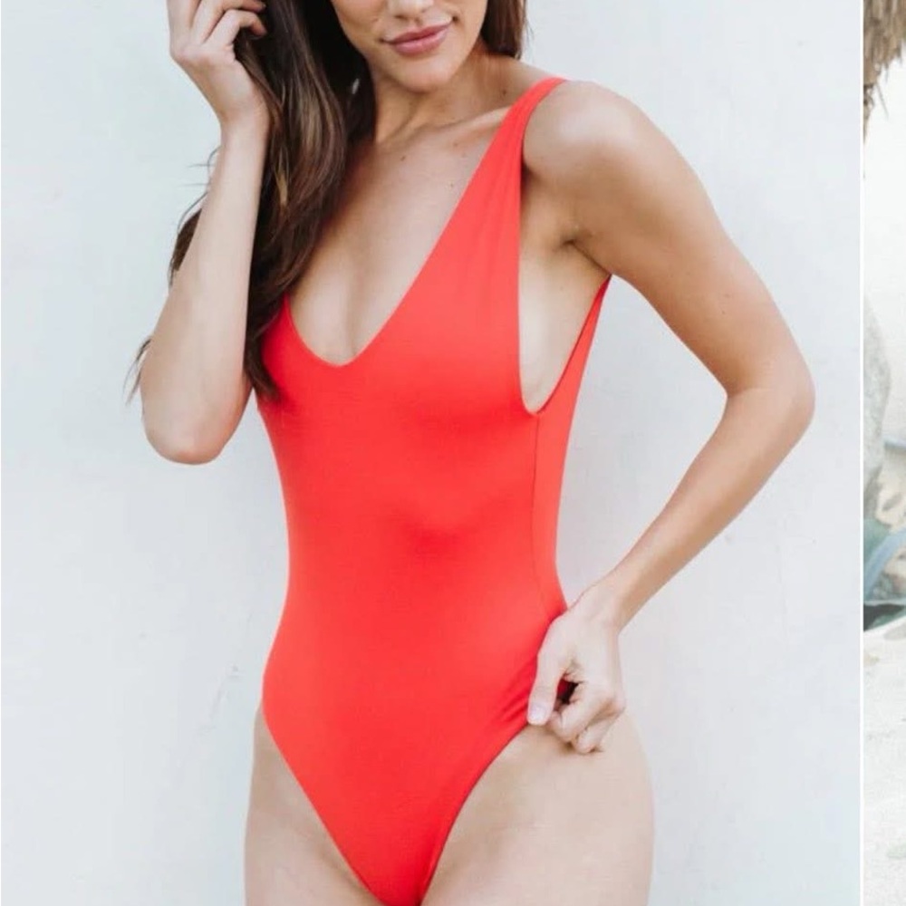 Red Londre One-Piece Swimsuit
